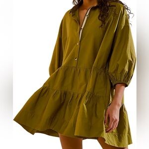 Flared Long Sleeve Dress